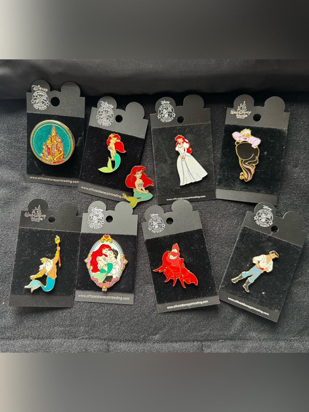 Vintage 2000s Ariel Little Mermaid Disney Trading Pins Collection